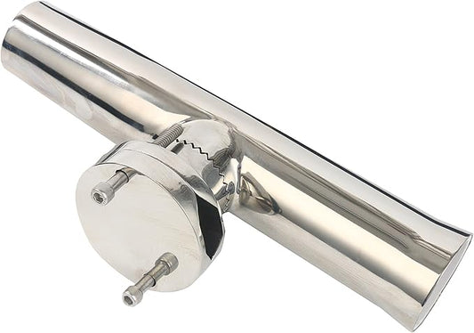 Amarine Made Fishing Rod Holder,Stainless Tournament Style Clamp on Rod Holder,Adjustable Fishing Pole Holder for Rails 1-14" to 2"