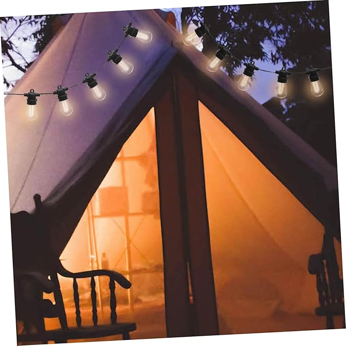 Veemoon 15M Decorative String Lights Led String Light for Outdoor Waterproof Camping Lamp US Plug