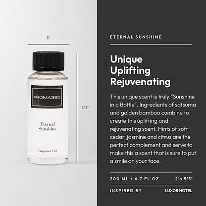 Aroma360 Fragrance Diffuser Oil - Luxury Hotel Inspired - Eternal Sunshine - 120mL