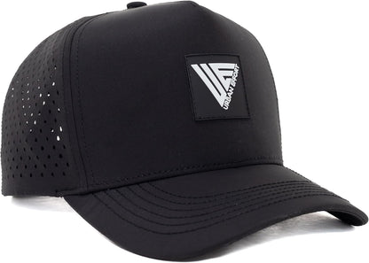 Urban Effort Hydro Performance Hat-Water-Resistant Baseball Cap-Men and Women-Great Snapback for Golf, Adventure,Lake,Workout ( Black )