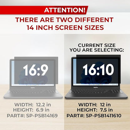 SightPro privacy screen filter blocks side views, reduces glare, and is easy to install on most laptops.
