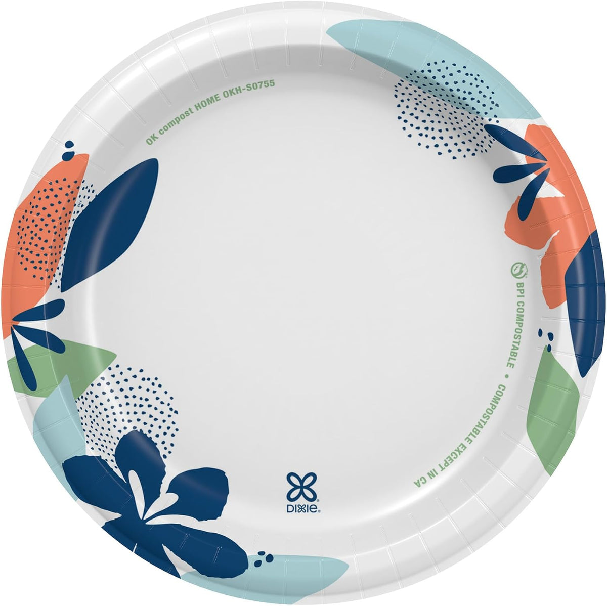 Dixie Medium Paper Plates, 8.5 in, 90 Count