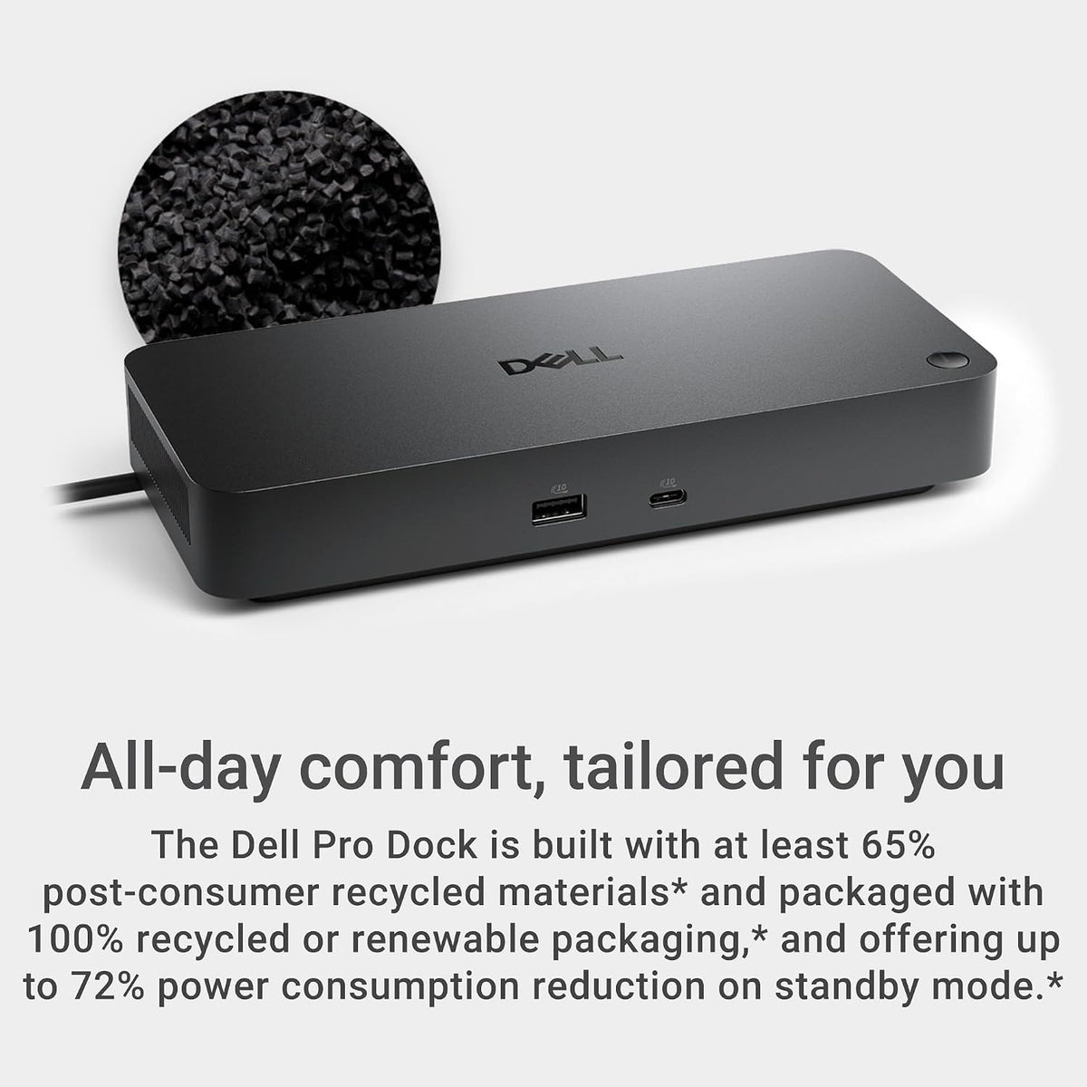 Pro Dock WD25 - USB Type-C with DP Alt Mode Connector, DisplayPort/HDMI/USB 3.2 Gen2 Connectivity, Up to 100-Watt Power delivery - Black
