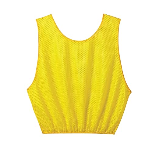 Sportime Mesh Scrimmage Vest - Adult Size - Yellow - 1328683