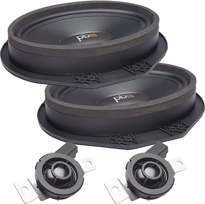 PowerBass OE69C-FD - Replacement speaker kit for Ford OEM 6x9 - Pair
