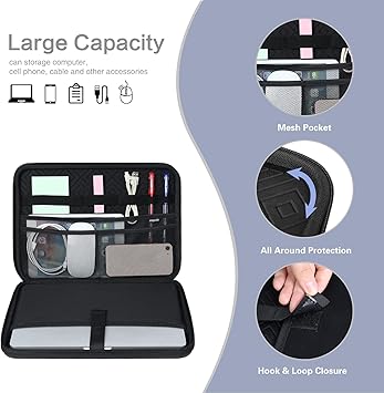 MOSISO Laptop Shoulder Bag Compatible with MacBook Pro 14 inch 2024 2023 2022 2021 M4 M3 M2 M1 ProMax Chip, Waterproof Shockproof Carrying Case Bag, Black