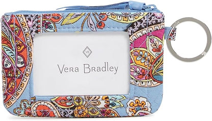 Vera Bradley Women's Cotton Zip ID Case Wallet