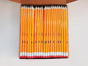 S  E TEACHER'S EDITION Woodcased 2 Pencils, Pre-sharpened, 2 HB Lead Bulk Box Pencil, Pencils No. 2, Yellow Pencils with Erasers, 200 Count