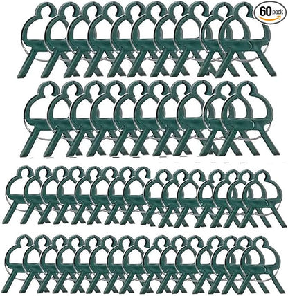 58PCS Garden Plant Supports Clips, 2 Sizes 19 Large/39 Small) Adjusting Reusable Plant Clips for Supporting Stems of Flower Vine Vegetables Tomatoes Climbing