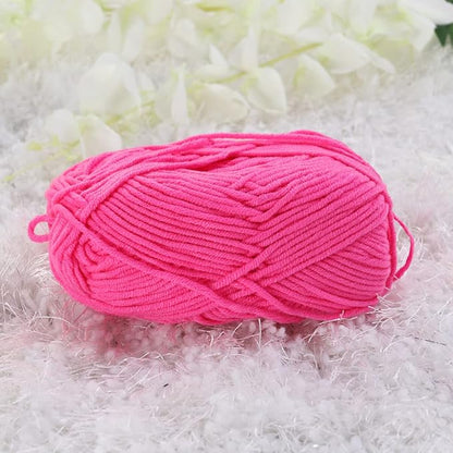 SUPVOX Cotton Yarn Chunky Plush Yarn for Knitting Crocheting Scarf Hat Milk Cotton Machine Washable