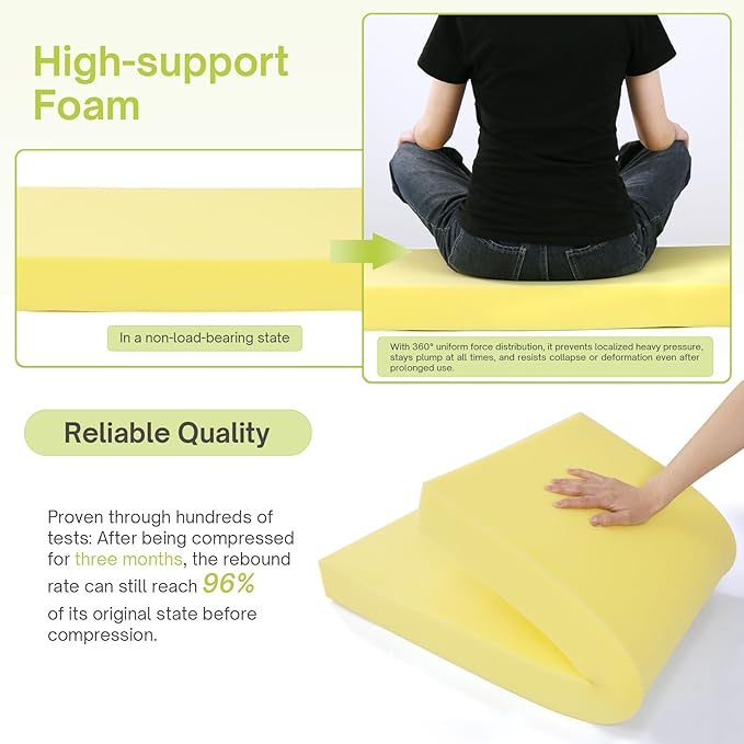 Custom Size Bench Cushion,Custom Bench Cushion for IndoorOutdoor Furniture,Durable Outdoor Waterproof Seat Cushions,Comfortable and Highly Resilient Patio Furniture Cushion