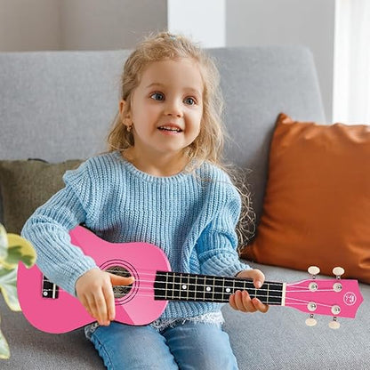 MUSTAR Soprano Ukulele Kids Ukulele for Beginners - 21 Inch Small Guitar Ukulele for Kids