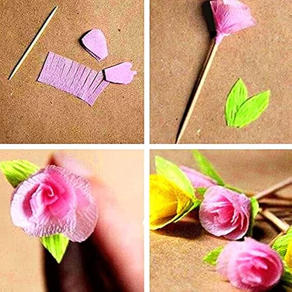 Crepe Paper Folds (20 Sheets) - 20 Inches Wide by 3.2 Feet Long - Mexican Crepe Paper -21 Assorted Color (Dark Green)
