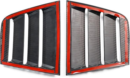 Naisec for Dodge Charger 2011-2023 Accessories Exterior Decoration Side Window Louvers Air Vent Scoop Shades Cover Trim ABS ?Carbon Fiber?