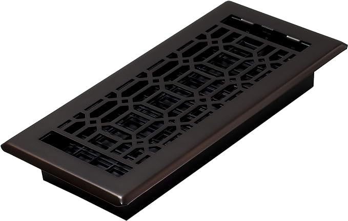 Decor Grates NGH410-RB Floor Register, 4x10 Inches, Rubbed Bronze Finish, 1 Count (Pack of 1)