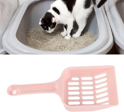 CAT POOP SIFTER, HOLDER DESIGN COMPACT CAT LITTER SCOOP HANDGABLE LONG WALL (Pink)