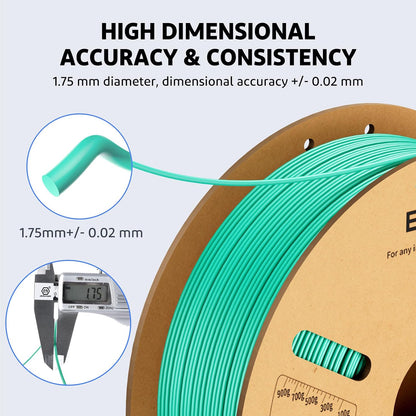 ELEGOO PLA Plus Filament 1.75mm Black 1KG, PLA+ Tougher and Stronger 3D Printer Filament Pro Dimensional Accuracy +/- 0.02mm, 1kg Spool(2.2lbs) Fits for Most FDM 3D Printers
