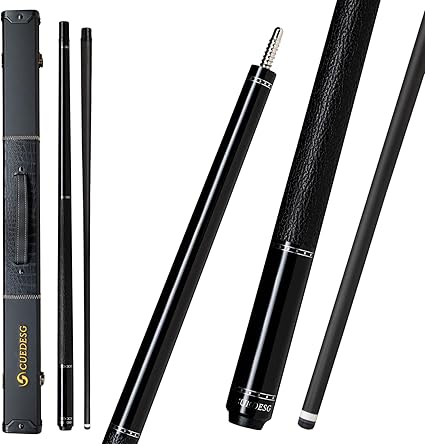 Carbon Fiber Pool Cue Stick 10.5mm11.8mm12.5mm,Low Deflection Pool Stick with Rare Wood Butt,Professional Cue Stick with Box Case