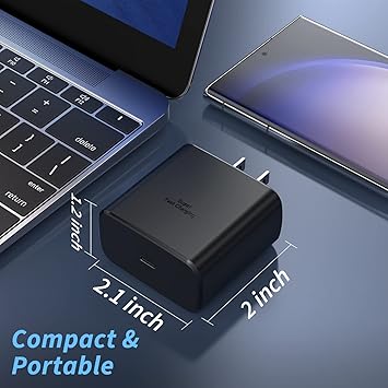 45W USB C Wall Charger Block for Samsung Super Fast Charger Type C Wall Plug Adapter Fast Charging Android Brick Compatible with Samsung Galaxy S23 Ultra,S23S23S22S21S20Note20Z Fold 4Tablet