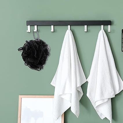 VOCOSTE Bath Shower Loofah Sponge Body Puffs for Bathroom for Shower 5.51"x4.72" Black