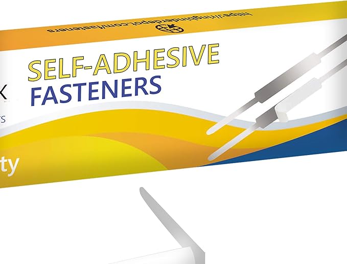 OLYMPX 100 Pcs of 2Au Capacity Economy Self Adhesive Prong Paper Fastener Bases, 2.75 Inch Center for Paper File Clip Folder Accessories, 100 per Box
