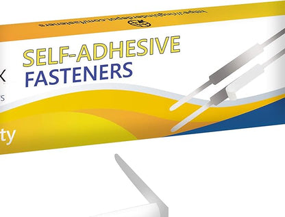 OLYMPX 100 Pcs of 2Au Capacity Economy Self Adhesive Prong Paper Fastener Bases, 2.75 Inch Center for Paper File Clip Folder Accessories, 100 per Box