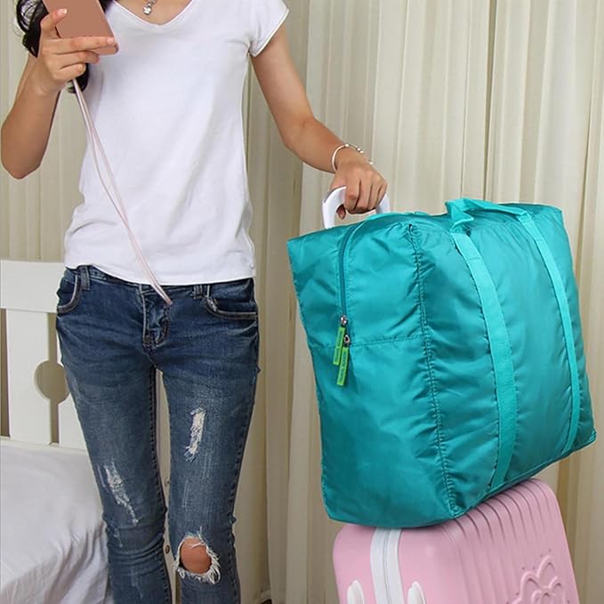 Travel Bag Lightweight Foldable Travel Duffel Bag Waterproof Sports Gym Bag Tote Carry On Luggage Bag Weekender Overnight Bag