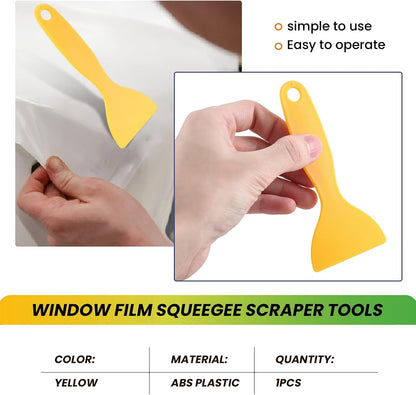 Vinyl Film Wrap Yellow Plastic Foils Cleaner Scraper Air Bubble Remover Stickers Install Tools Car Auto Styling Squeegee, 191870