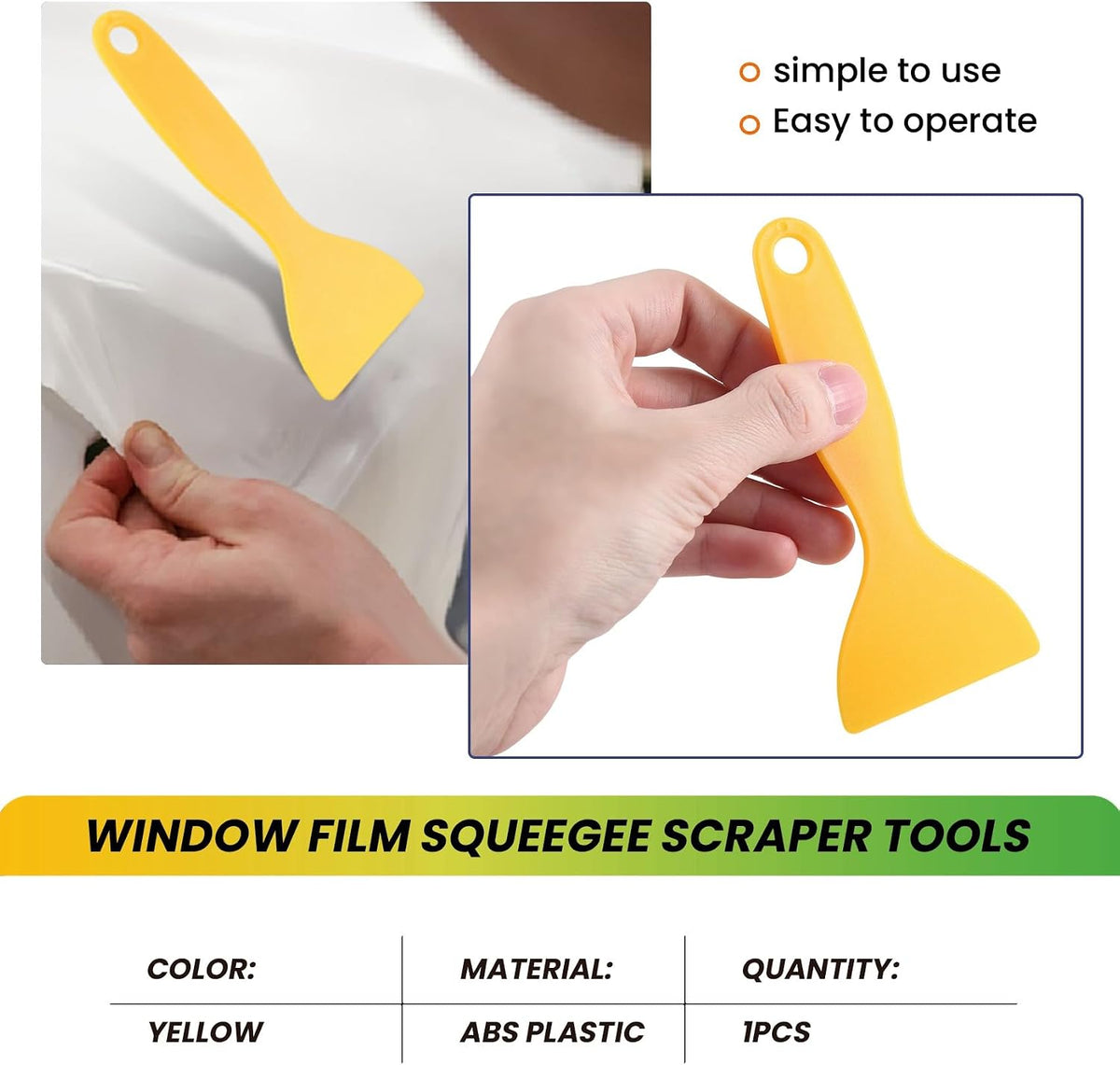 SRUTUEO Vinyl Wrap Scraper and Air Bubble Remover Tool