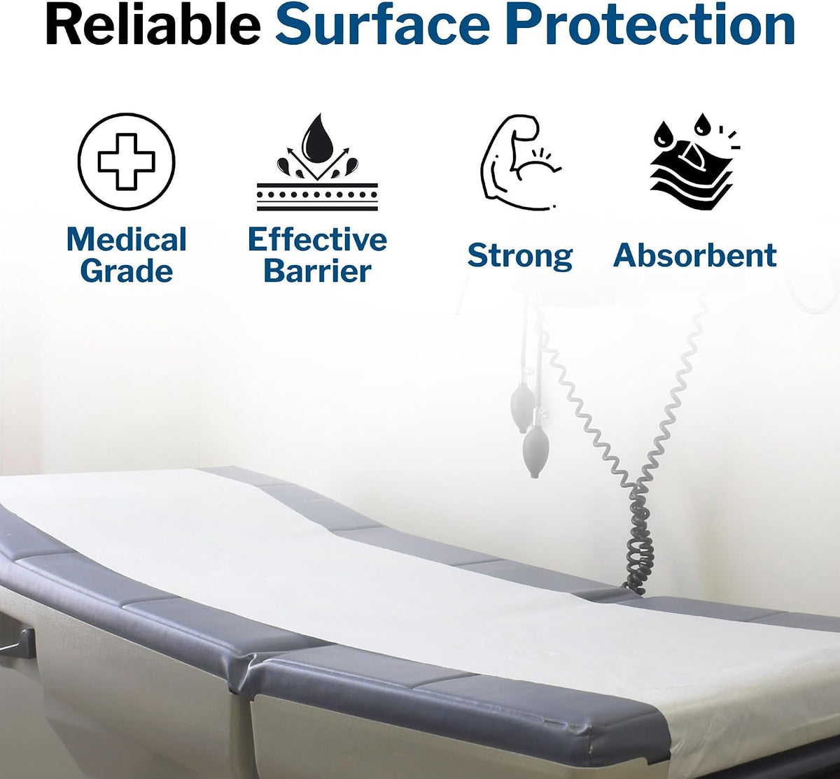 McKesson Medical Exam Table Paper Rolls [12 Rolls] – 21 in x 125 ft White Standard Smooth Disposable Bed Cover for Doctor, Spa, Diaper Changing, Waxing, Nursing, Chiropractor, Patternmaking, Tracing