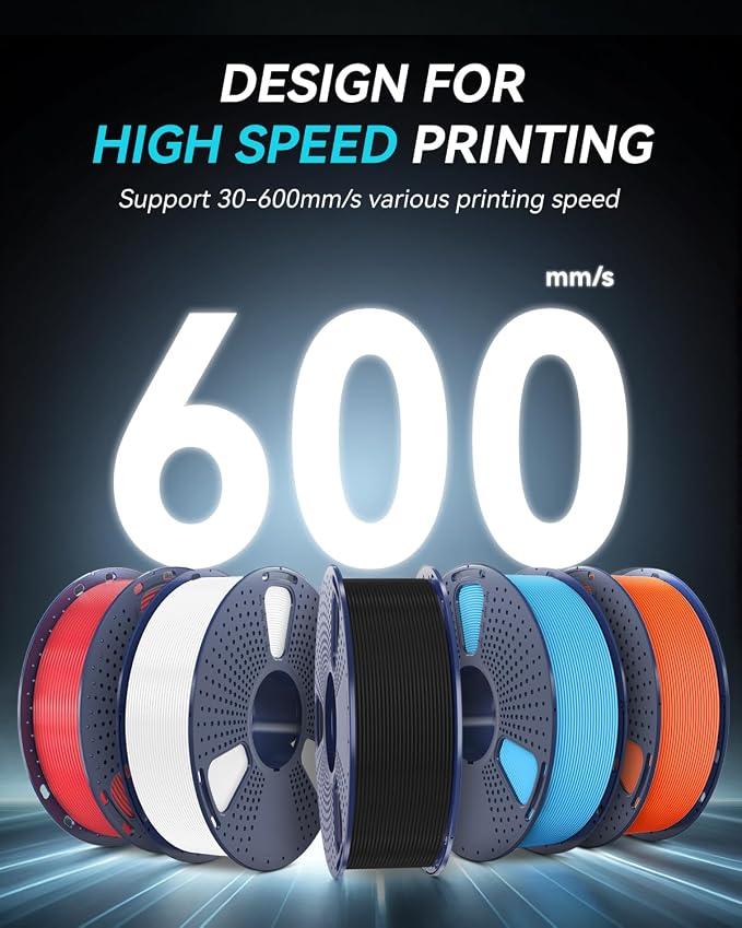 SUNLU High Speed PETG 3D Printer Filament 1.75mm, 1kg Spool, White