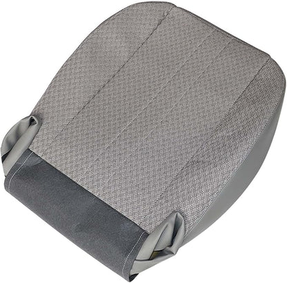 GXARTS Driver or Passenger Side Bottom Cloth Replacement Seat Cover Compatible with Chevy Express GMC Savana 2003 2004 2005 2006 2007 2008 2009 2010 2011 2012 2013 2014 Pewter Gray