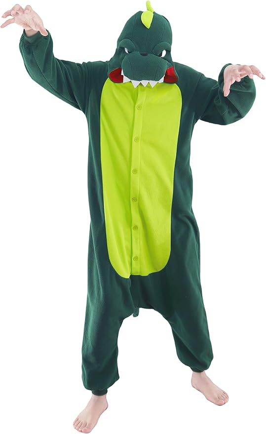 Adult Onesie Pajamas - Unisex Halloween Animal Costume Sleepwear for Men & Women - Comfy & Fun Cosplay Outfit