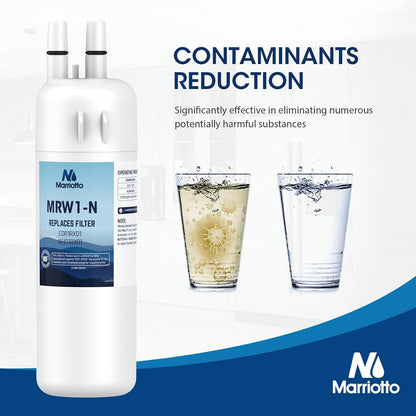 MARRIOTTO Refrigerator Water Filter Compatible with Whirlpool W10295370A, EDR1RXD1, WHR1RXD1, KAD1RXD1, Filter 1, W10295370, P4RFWB, P8RFWB2L, 46-9930, 46-9081 Refrigerator Water Filter | Pack of 2