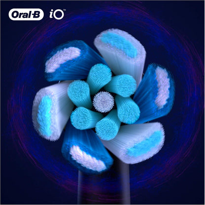 Oral-B iO Ultimate Clean Electric Toothbrush Head, Twisted & Angled Bristles for Deeper Plaque Removal, Pack of 4, Black, (Missing original packaging)