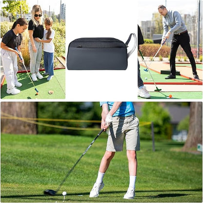 Golf Ball Clutch Bag - Waterproof Men Carry Pouch, Large Capacity Storage Bag  Golf Ball Pouch Golf Accessory Holder, Golf Tee Organizer Bag Golf Clutch Handbag Storage for Men and Women