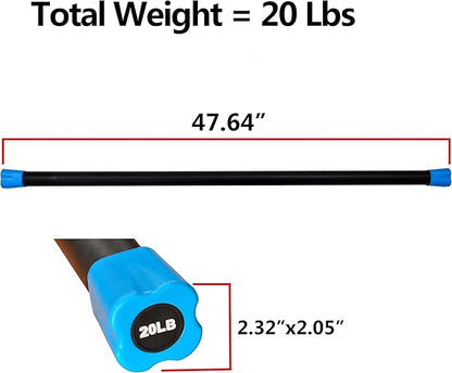 Total Body Workout Weighted Bar Weighted Workout Bar Weighted Exercise Bar, Multiple Sizes