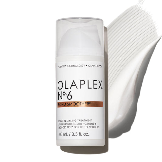 Olaplex 6 Bond Smoother: Leave-In Styling Treatment | Smooths, Conditions, & Strengthens | Frizz Control for Up to 72 Hours | For Coily, Curly, Straight, and Wavy, 100 mL / 3.3 Fl Oz