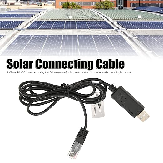 PC Communication Cable, USB To RS 485 Converter Cable Simple Operation 1.5meter Long USB To RS 485 Perfect Replacement for Solar Connection