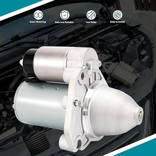 19616 Starter V6 3.6L Fit for Dodge Grand Caravan, Chrysler 200 Town  Country, Journey Ram CV Promaster 1500 2500 3500, Routan 14 Cherokee