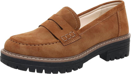 Womens Loafers Shoes Platform Chunky Penny Loafer Lug Sole Comfortable Slip On Work Office Business Casual Dress Shoes, US Size 5-11.5