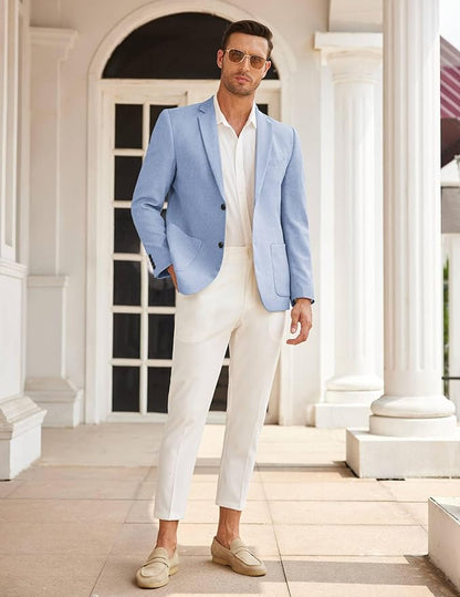 COOFANDY Mens Casual Blazer Sport Coat Lightweight Two Button Business Suit Jackets