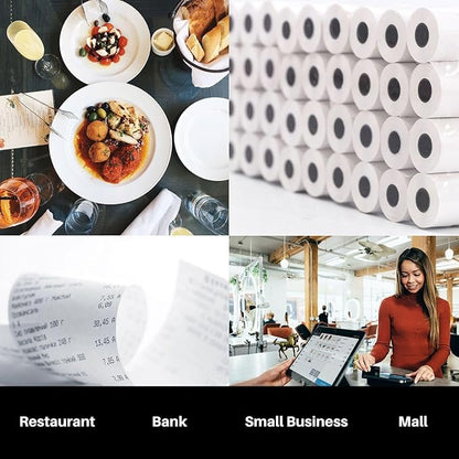 3 18 x 230' Thermal Paper Rolls - BPA FREE  MADE IN USA - Receipt paper rolls  Point of Sale Cash Register - Thermal printer paper - Credit Card Paper - for POS systems (1 Case - 30 Rolls)