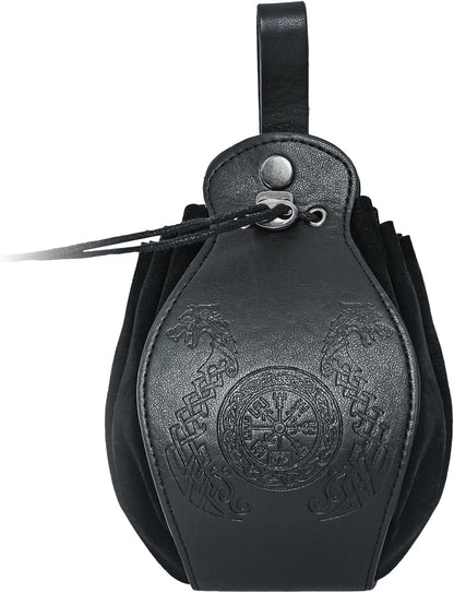 Medieval belt pouch Renaissance Leather Bag Vintage Pirate Leather Bag for Halloween Cosplay Accessories