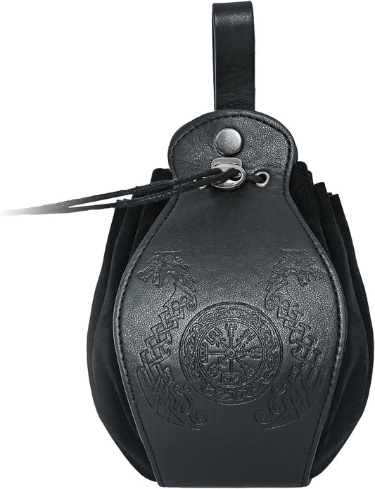 Medieval belt pouch Renaissance Leather Bag Vintage Pirate Leather Bag for Halloween Cosplay Accessories