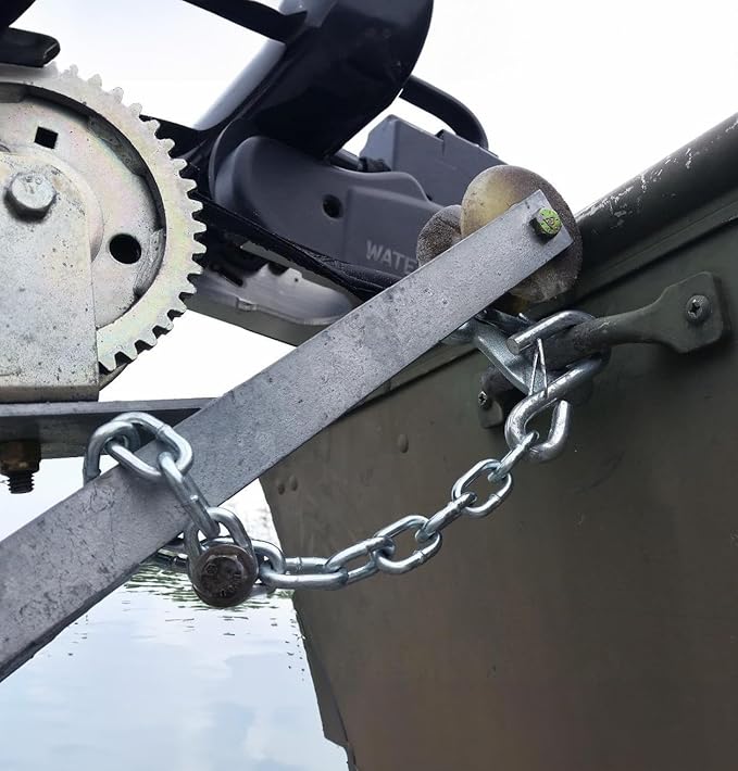 Tie Down Trailer Safety Chains with Hooks - Boat Safety Kit - 15" Towing Chain