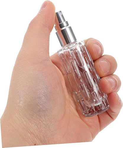 4pcs Transparent Glass Bitters Spray Bottles with High Sensitivity Pump for Absinthe and Cocktail Ingredients Home Bars and Professional Bartending