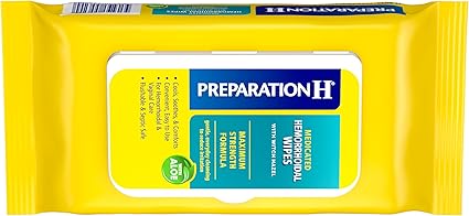 Preparation H Hemorrhoid Flushable Wipes with Witch Hazel for Skin Irritation Relief - 48 Count