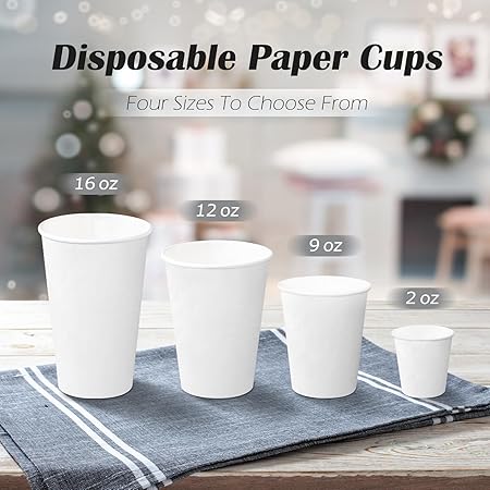 RUSPEPA 2 oz Bathroom Cups, Disposable Paper Cups - 100 Pack Eucalyptus Design Printed - Mini Mouthwash Rinse Paper Cups for Home, Bathroom, Picnic, Party, and Events