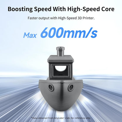 ANYCUBIC High Speed 3D Printer Filament 1.75mm, Print Up to 10X Faster, Rapid PLA Filament with High Prints Quality, Dimensional Accuracy +/- 0.02mm, Fit Most FDM 3D Printers, 1KG Spool, Texture Grey